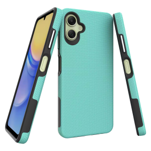 Triangle Shockproof Case with Anti Slip Grains for Samsung Galaxy A05 – Teal